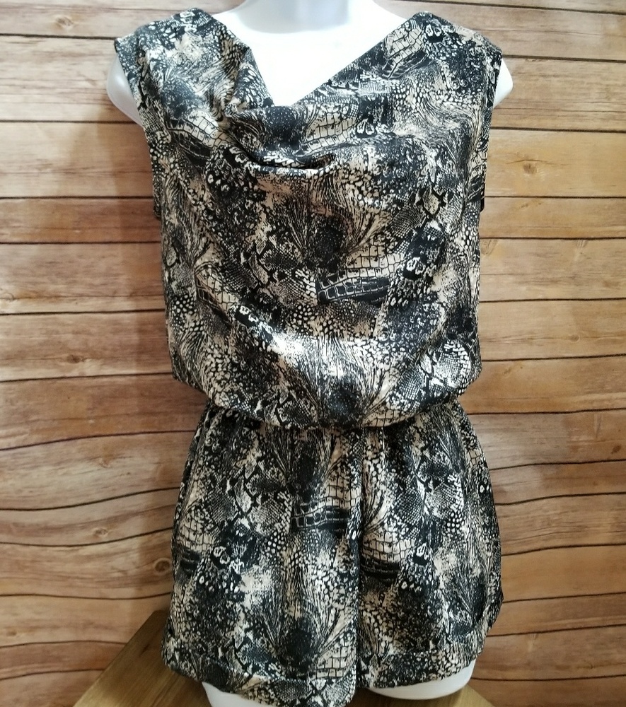 H & M Short Snakeskin Romper